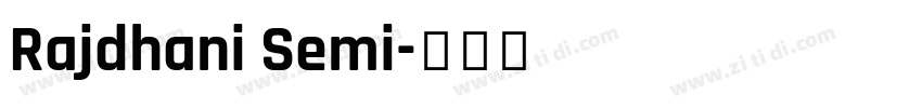Rajdhani Semi字体转换